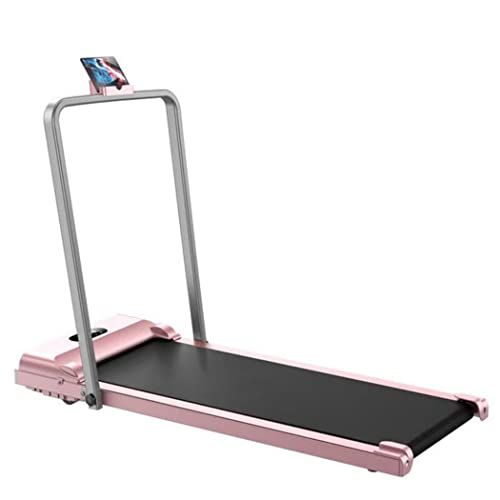 YXDFG Foldable Treadmill, Smart Walking Running Machine, with 2.0HP Electric Treadmill, with Remote Control LCD Display, Suitable for Aerobic Fitness at Home and Gym,Pink