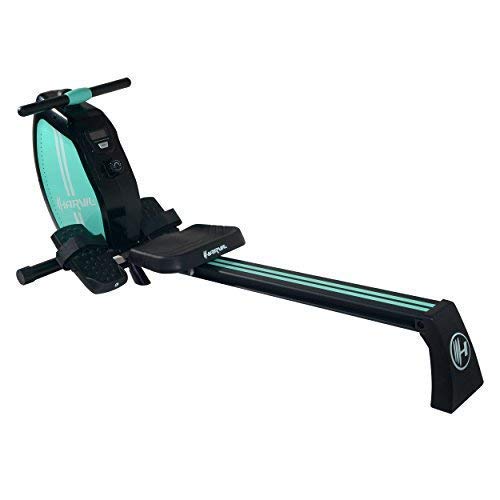 Harvil Magnetic Rowing Machine Rower with 8-Level Tension Resistance System, LCD Monitor and Transport Wheels