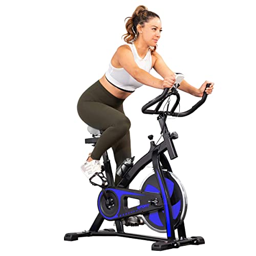 XtremepowerUS Exercise Bike 22lb Flywheel Stationary Workout Machine