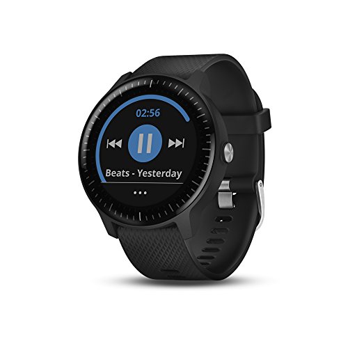 Garmin 010-01985-01 Vivoactive 3 Music, Gps Smartwatch with Music Storage and Built-In Sports Apps, Black