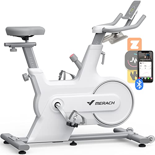 MERACH Indoor Cycling Bike, Exercise Bike for Home with Magnetic Resistance, Bluetooth Stationary Bike, iPad Holder, CC