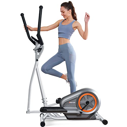 JEEKEE Elliptical Machine, Elliptical Machines for Home Use with Hyper-Quiet Magnetic Driving System,16 Resistance Levels,Elliptical Exercise Machine with LCD Monitor.