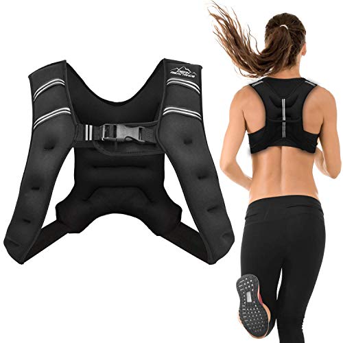 Aduro Sport Weighted Vest Workout Equipment, 4lbs/6lbs/12lbs/20lbs/25lbs/30lbs Body Weight Vest for Men, Women, Kids