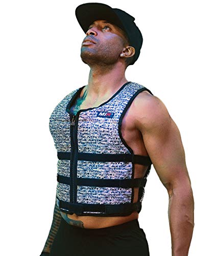 MiR Super Slim Air Flow Weighted Vest 4lbs - 32lbs Workout Vest for Men and Women. Solid Iron Weights. Machine Washable.