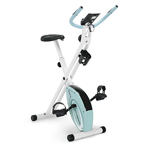 Marcy Foldable Upright Exercise Bike with Adjustable Resistance for Cardio Workout & Strength Training - Multiple Color Available