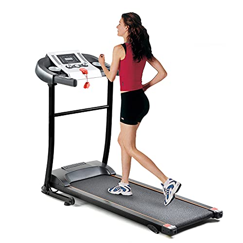 Treadmill for Home Folding with 12 Automatic Programs and 3 Modes, Treadmill with Auto Incline with Safety Lock LCD and Pulse Monitor for Home & Office & Gym