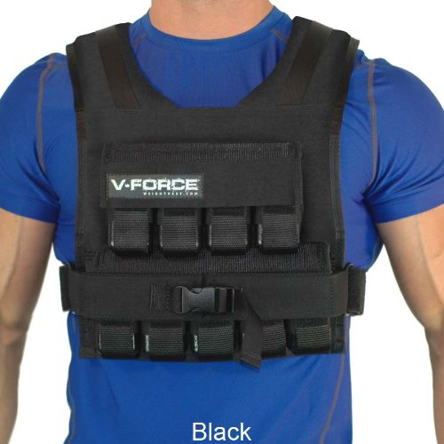 45 Lb. V-Force Weight Vest Black