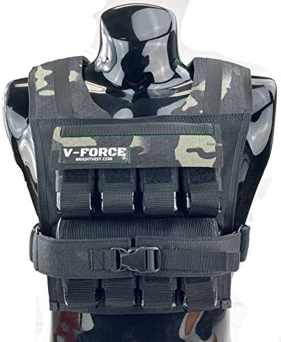 V-Force 40 Lb Weighted Vest Black Multicam