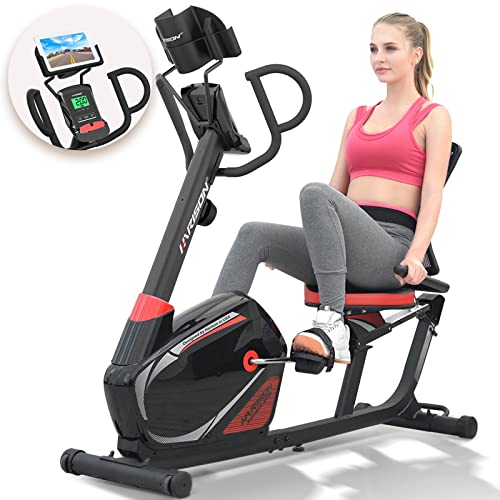 HARISON Recumbent Exercise Bike with Arm Exerciser, Recumbent bikes for Adult Seniors, Recumbent Exercise bike for Home 400 lbs Capacity