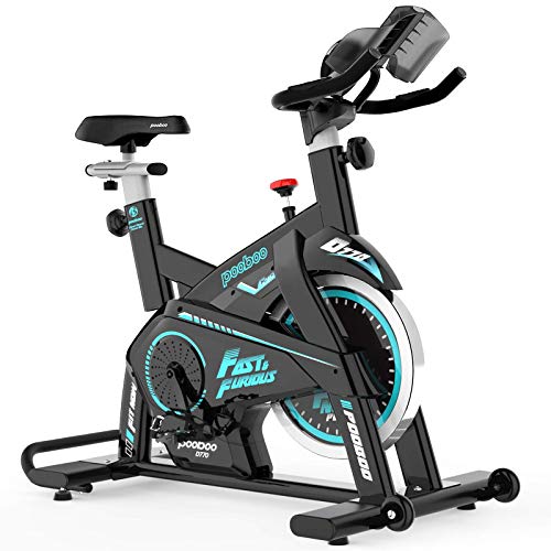 Afully Indoor Cycling Bike, Exercise Bikes Magnetic Resistance Stationary Bike, Belt Drive Indoor Bike with Pad/Phone Mount for Home Cardio Workout